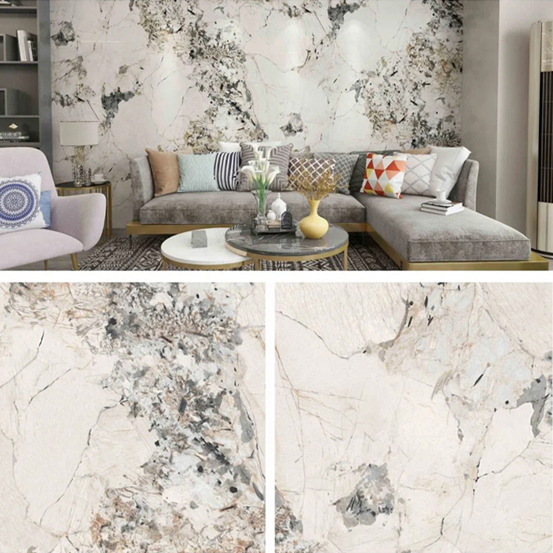 1220×2800mm UV-gecoate PVC-marmeren plaat voor meubels en kasten Lichtgewicht en duurzame decoratie Gelamineerd kunststof wandpaneel