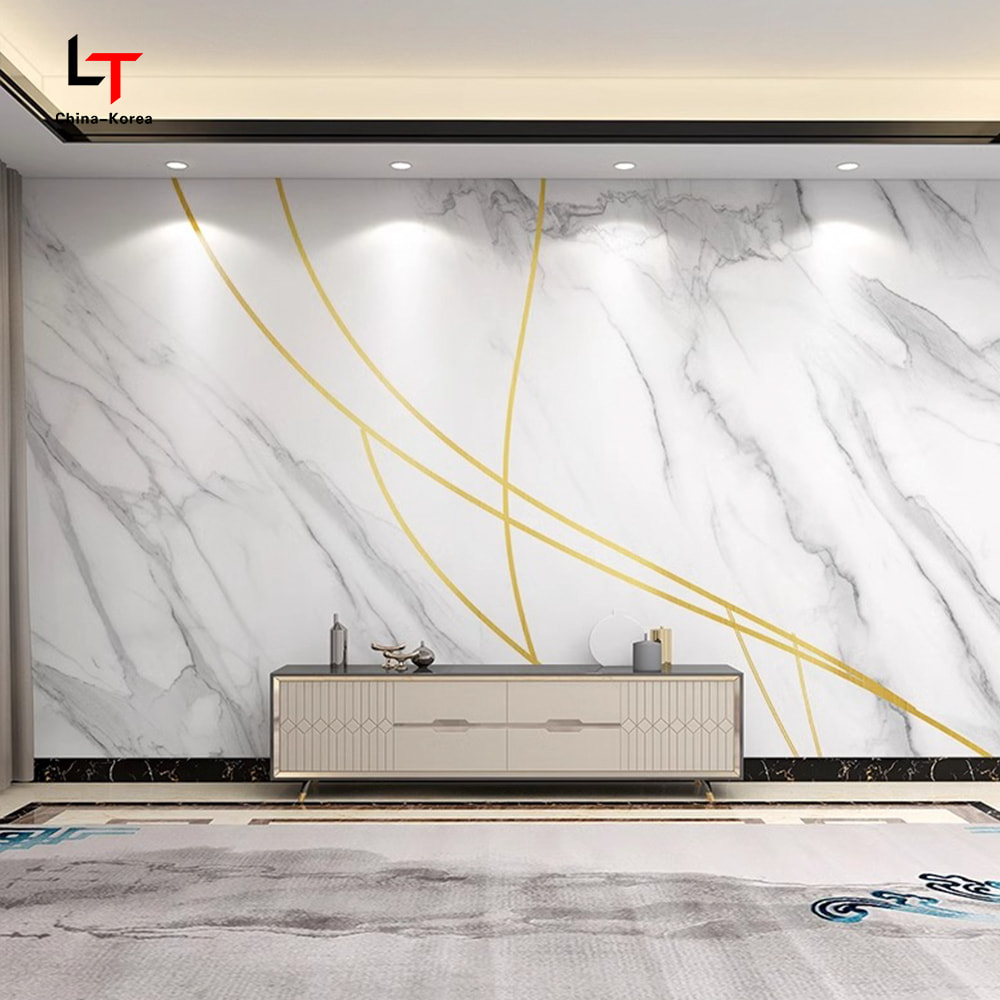 1220×2440mm PVC Carbon Kristal Paneel Waterdicht Vuurvast Decoratieve Wandbekleding voor Binnen Buiten met UV-coating