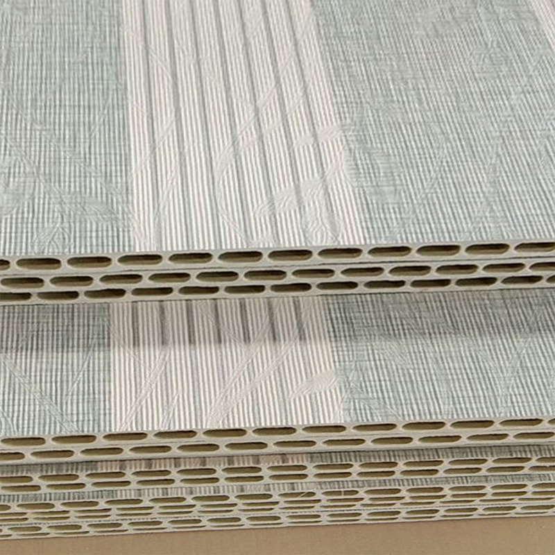 Modern geïntegreerd bamboe-houtvezel PVC-wandpaneel voor tv-achtergrond Hard pakket wandpaneel voor binnenplafond voor hotelgebruik