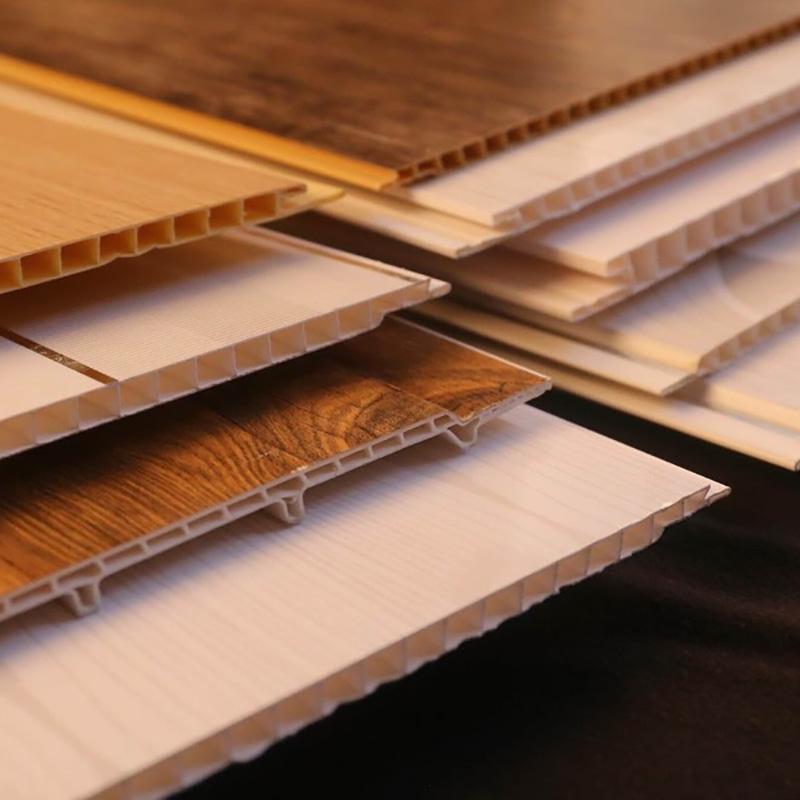 Milieuvriendelijk Bamboe Houtvezel Geïntegreerd Wandpaneel 600x9mm PVC WPC Duurzaam Veelzijdig Modern Interieurontwerp Eenvoudige installatie