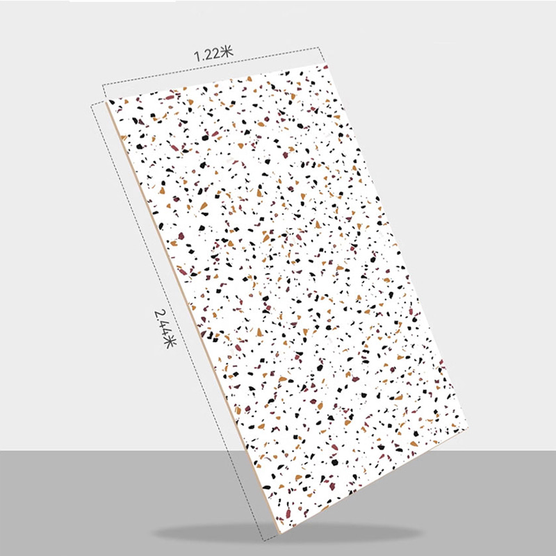 1220 mm × 2440 mm flexibel PVC-kunststof alternatief marmer SPC-wandpaneel en bord Kunstmatig imitatiemarmer UV-coating PVC-marmeren plaat