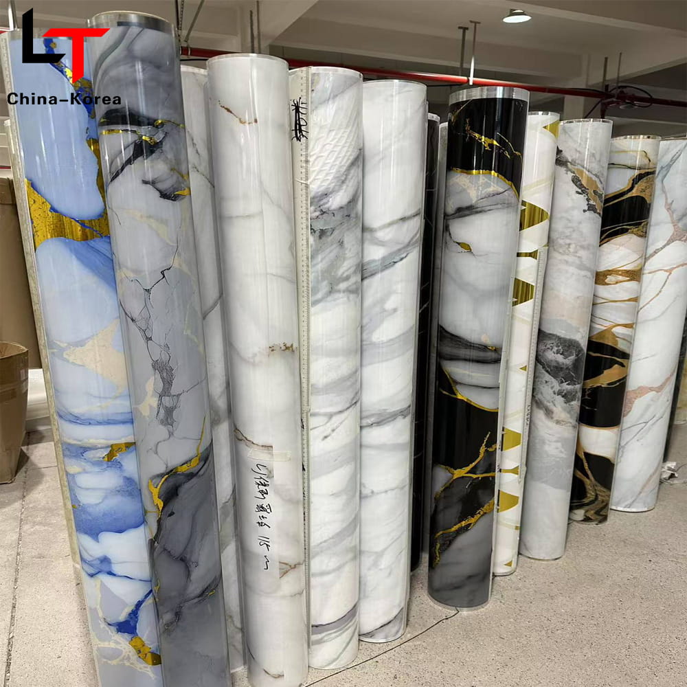 3D 5D Afdrukken Lamineren Warmteoverdracht Film PVC Meubeldecoratie Film Vacuümpersfolie voor Deur Wandpaneel WPC UV Board