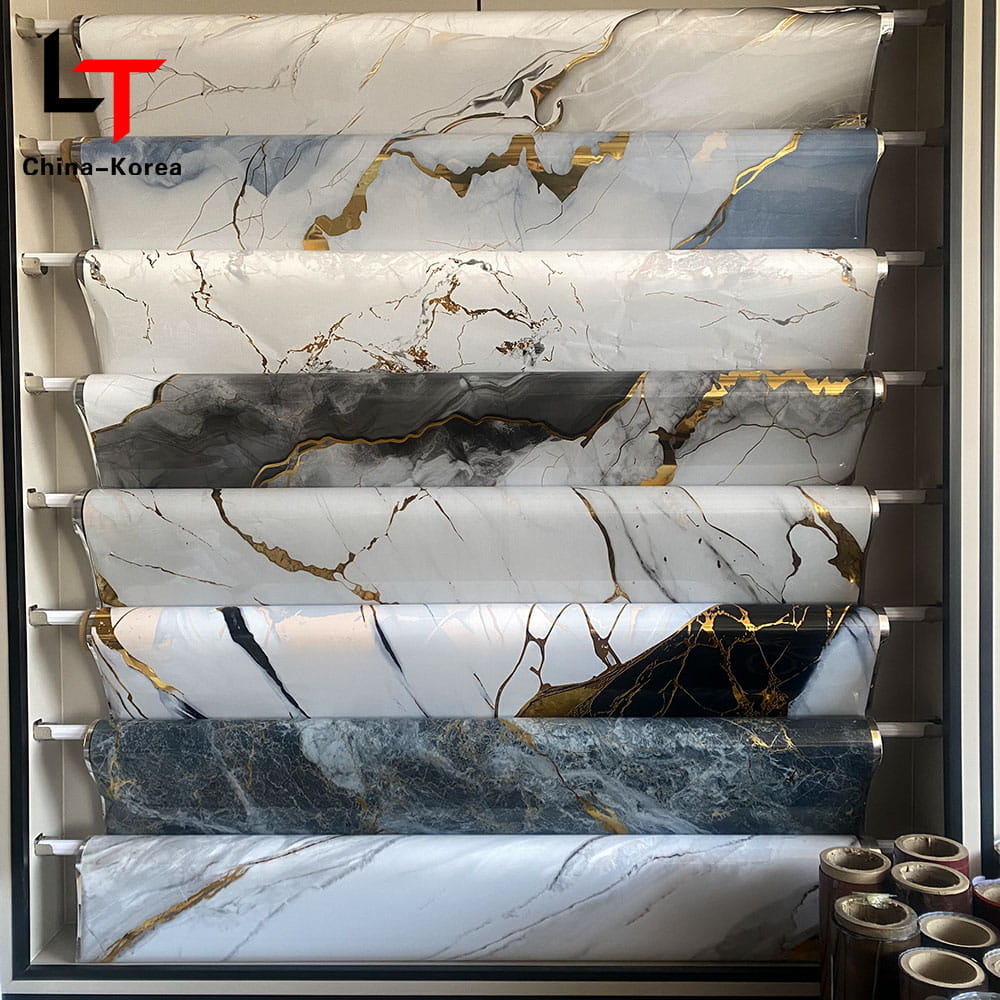 3D 5D Afdrukken Lamineren Warmteoverdracht Film PVC Meubeldecoratie Film Vacuümpersfolie voor Deur Wandpaneel WPC UV Board