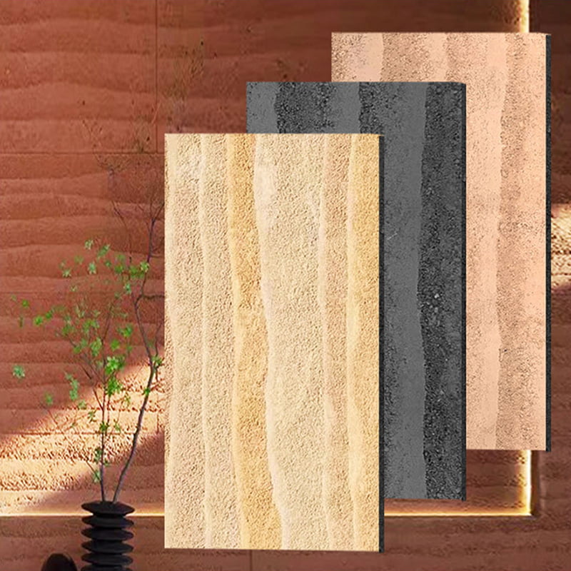 Modern design Vuurvaste lichtgewicht wandpanelen Nieuw materiaal Zachte stenen bekleding Flexibele MCM-tegels Lineaire stenen wandbekleding