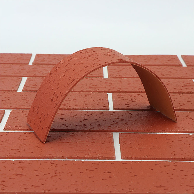 Modern design Vuurvaste lichtgewicht wandpanelen Nieuw materiaal Zachte stenen bekleding Flexibele MCM-tegels Lineaire stenen wandbekleding