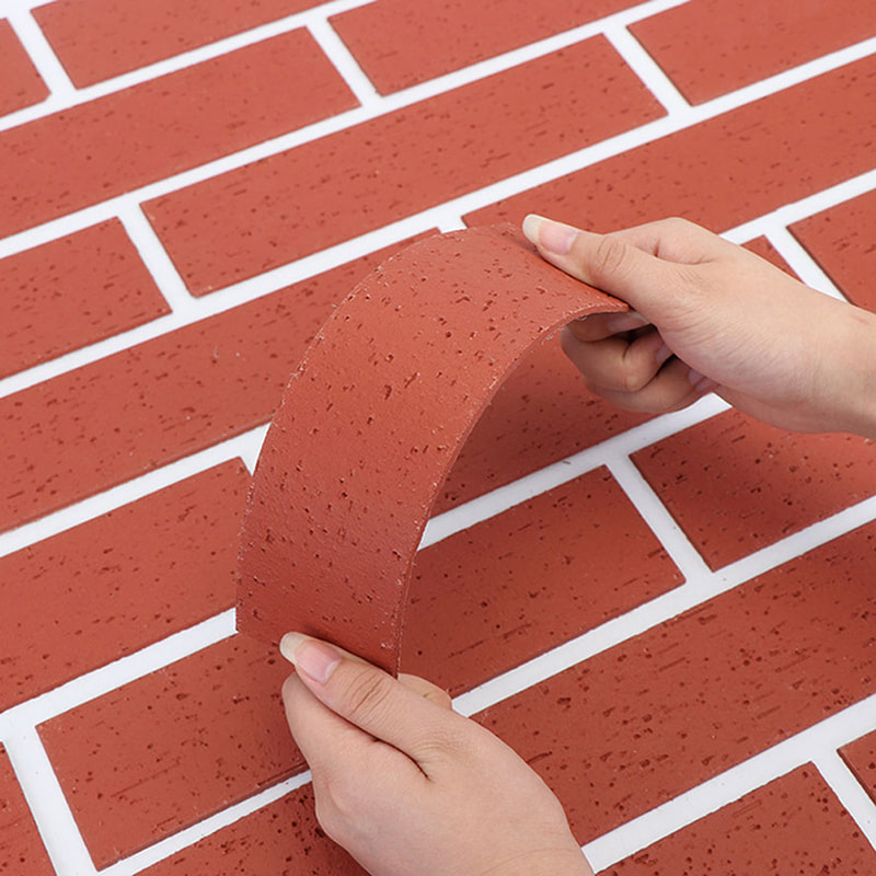 Modern design Vuurvaste lichtgewicht wandpanelen Nieuw materiaal Zachte stenen bekleding Flexibele MCM-tegels Lineaire stenen wandbekleding