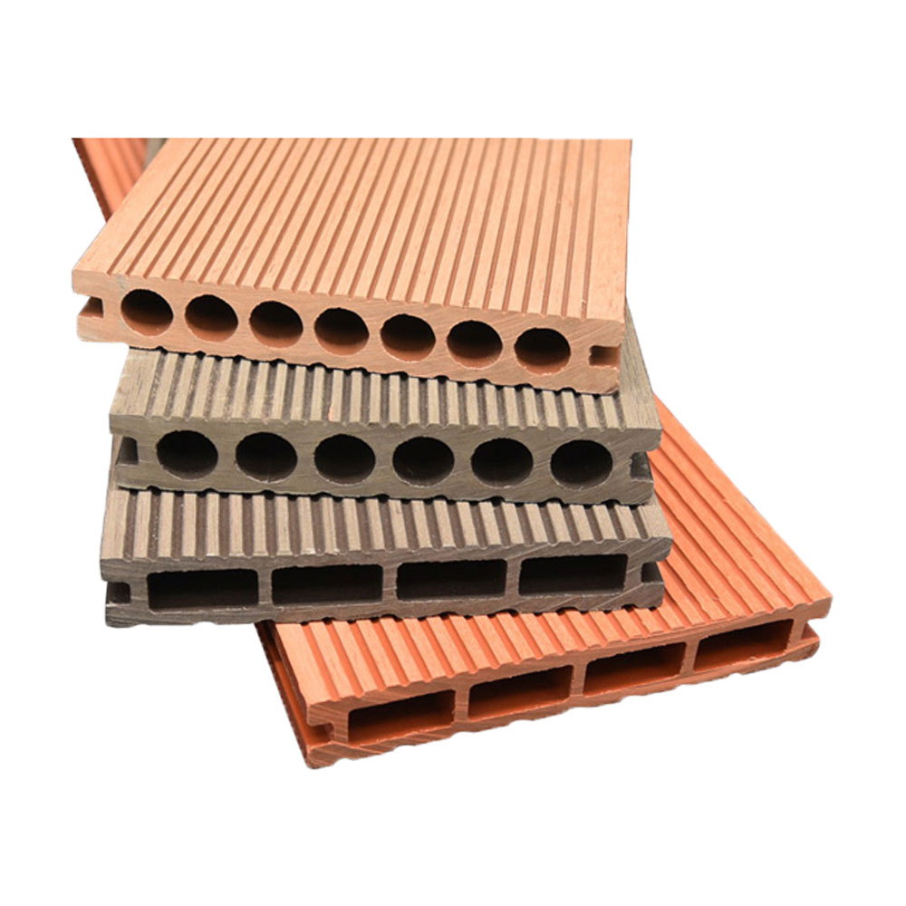 Interlock Wpc buitenterras 3D-reliëf houtnerf composiet terrasplank hout kunststof textuurvloeren